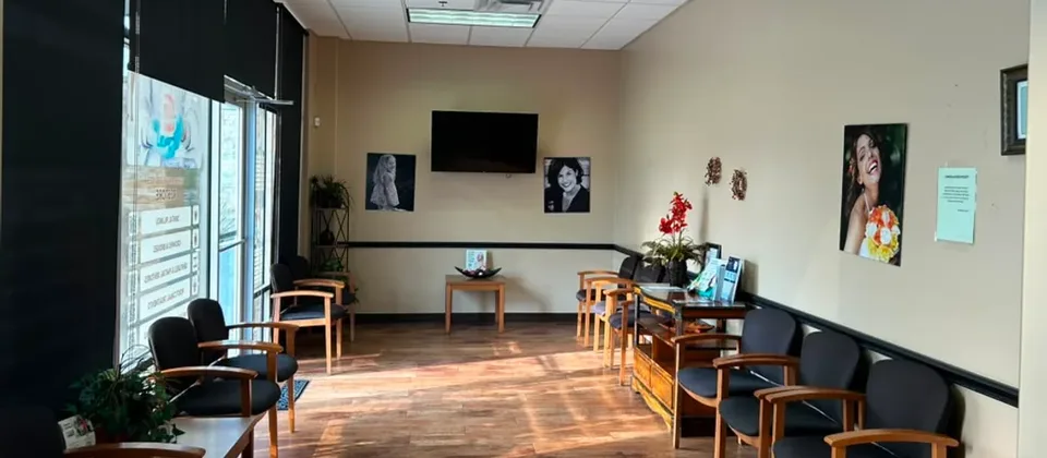 Waiting area at Meadows Dental Care